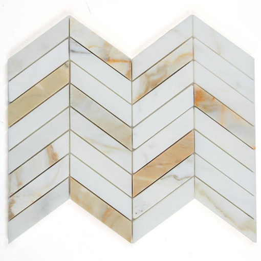 Chevron Calacatta Gold Honed