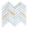 Herringbone Calacatta Gold Honed